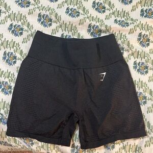 Gymshark Black Bike Shorts Moisture-Wicking Performance